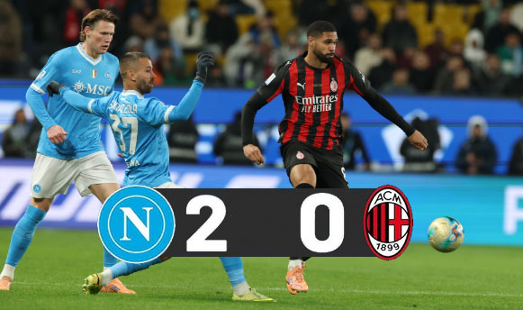 Napoli berhasil mengkandaskan AC Milan dengan skor 2-0 dalam kompetisi Coppa Italia