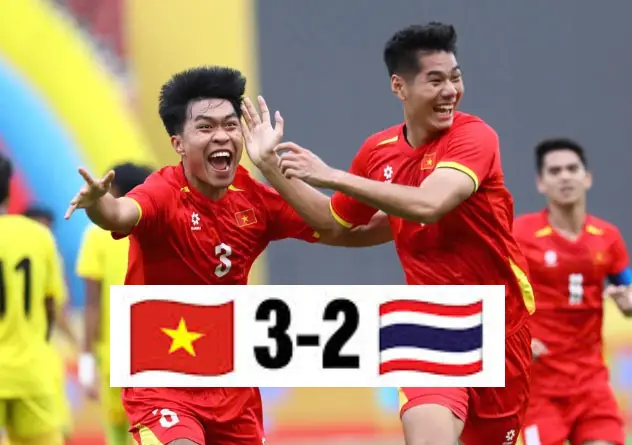 Timnas Vietnam U-22 merayakan kemenangan atas tuan rumah Thailand di Final SEA GAMES 2025