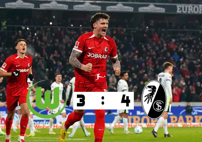Wolfsburg 3-4 Freiburg