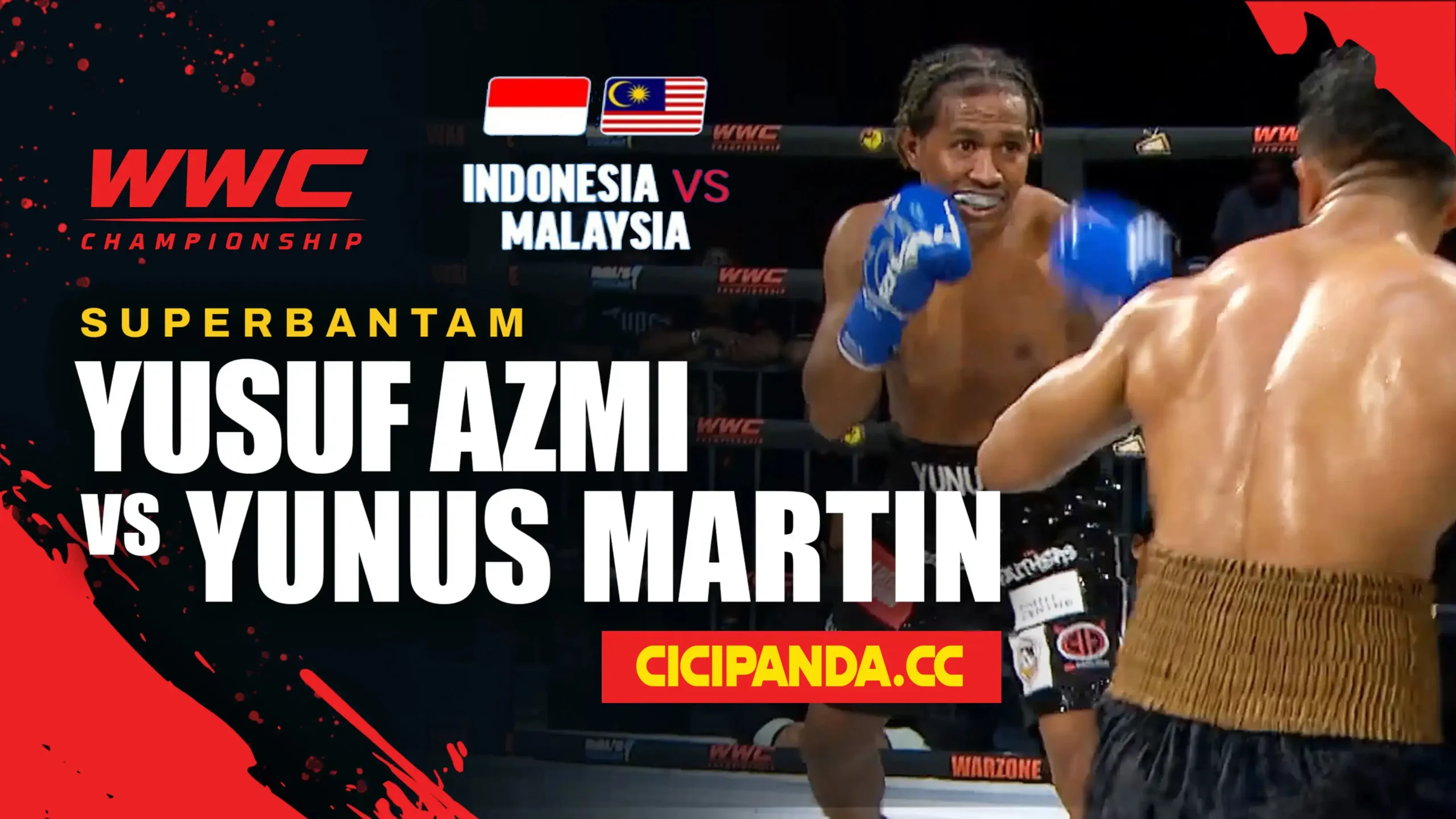 Yusuf Azmi vs Yunus Martin di kelas Superbantam