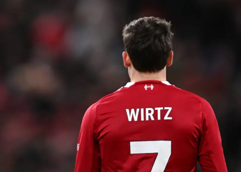 Florian Wirtz tampil melempen di pertandingan LIverpool vs Leeds United